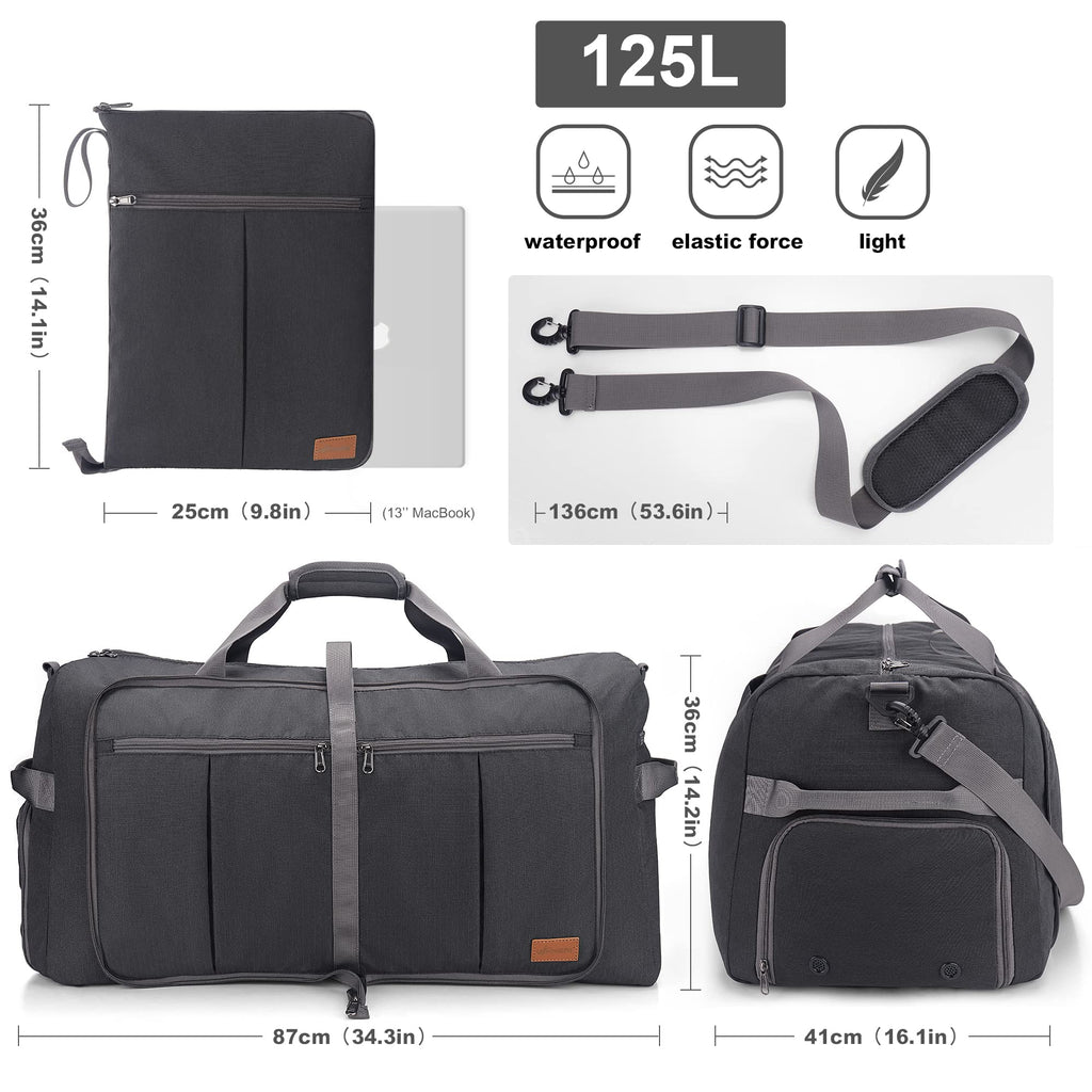 Upeelife Große Reisetasche 125L Herren Damen