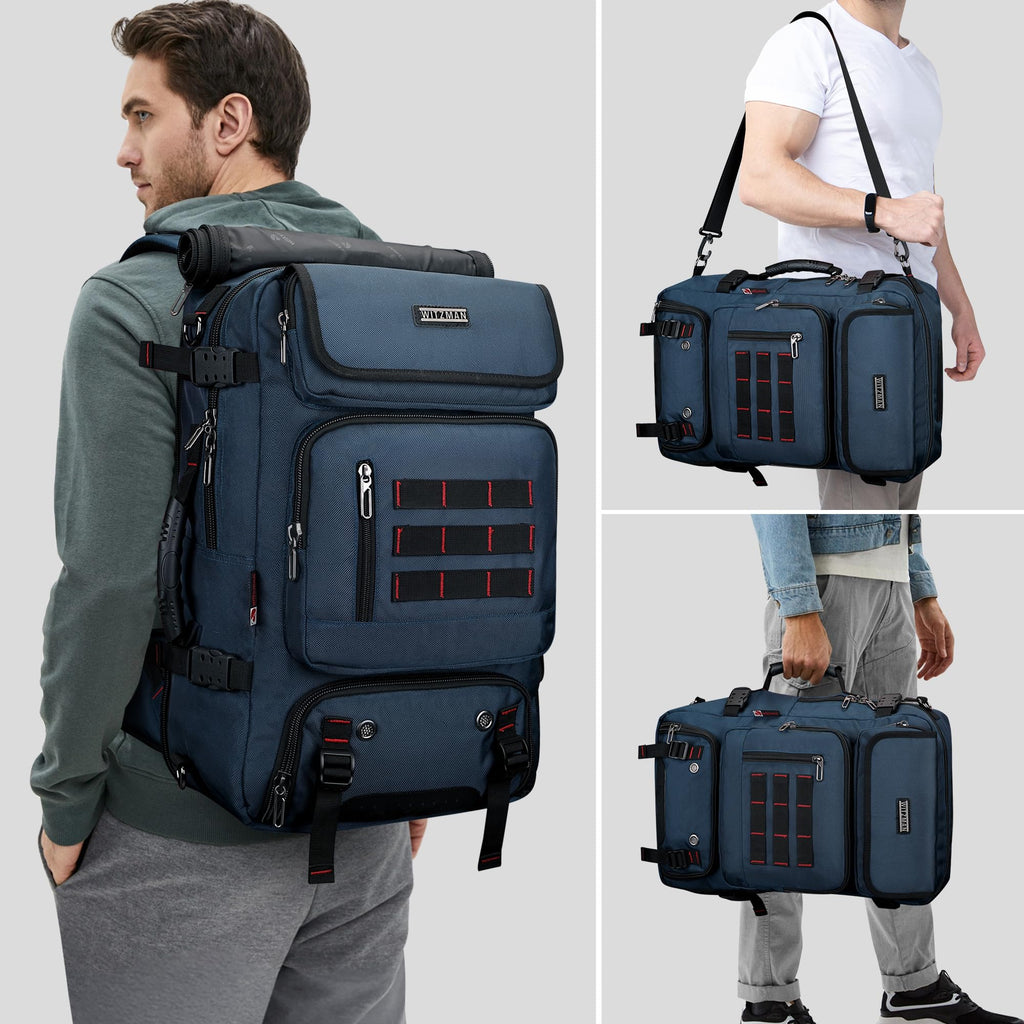WITZMAN Travel Rucksack 16 Zoll Nylon Blau Herren