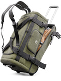 3in1 Reisetasche 120L mit Rollen Khaki Travel Bag